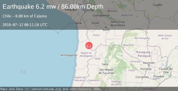 Map of ANTOFAGASTA, CHILE