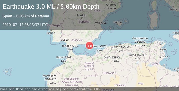 Map of STRAIT OF GIBRALTAR