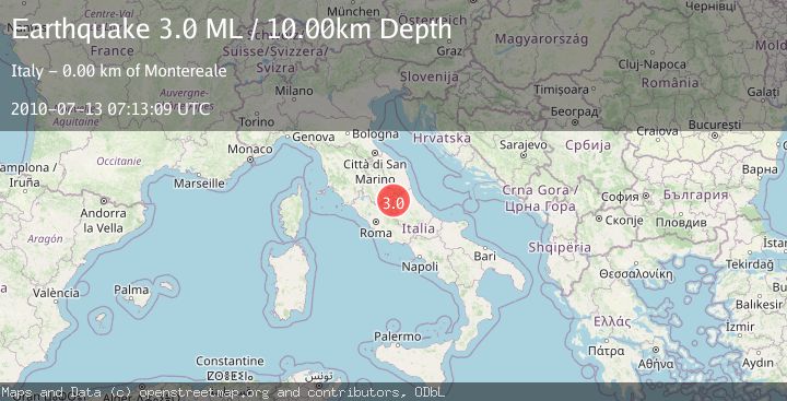 Map of CENTRAL ITALY