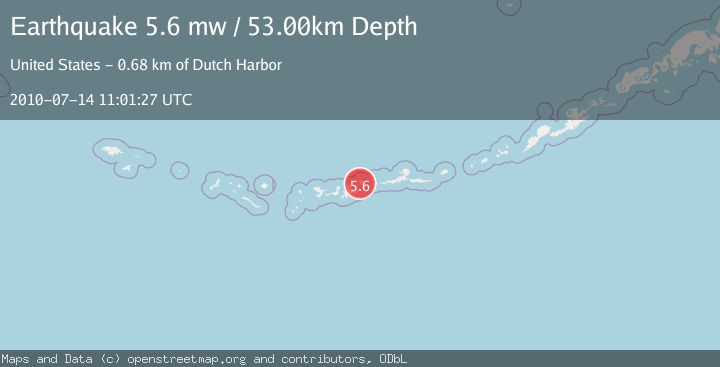 Map of ANDREANOF ISLANDS, ALEUTIAN IS.