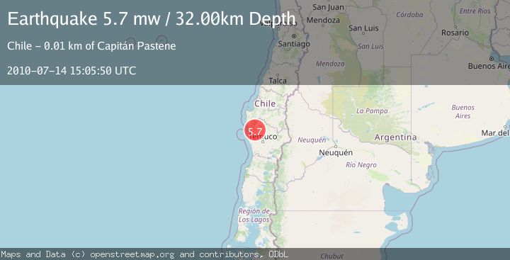 Map of ARAUCANIA, CHILE