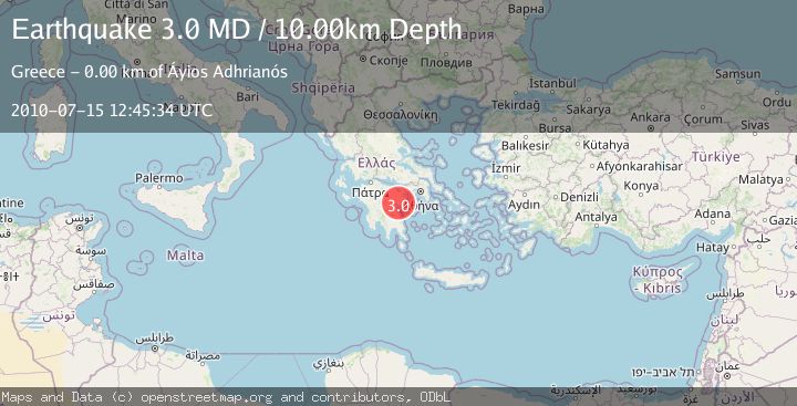 Map of SOUTHERN GREECE