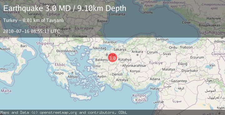 Map of WESTERN TURKEY
