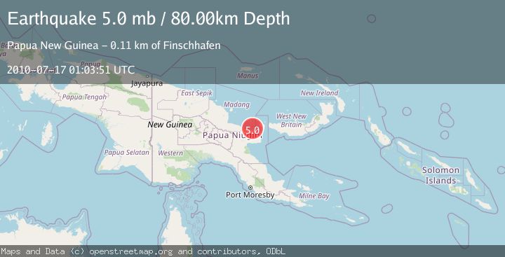 Map of EASTERN NEW GUINEA REG., P.N.G.