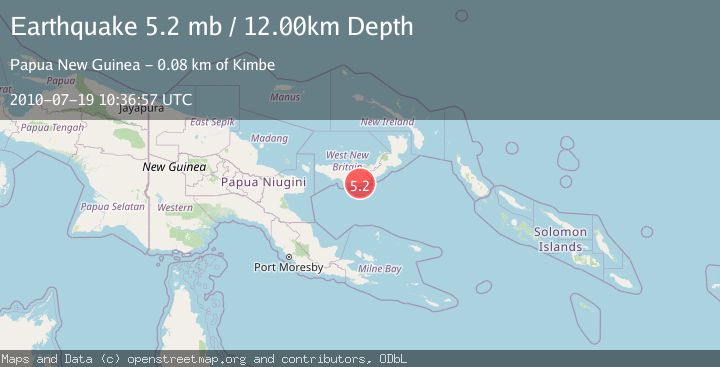 Map of NEW BRITAIN REGION, P.N.G.