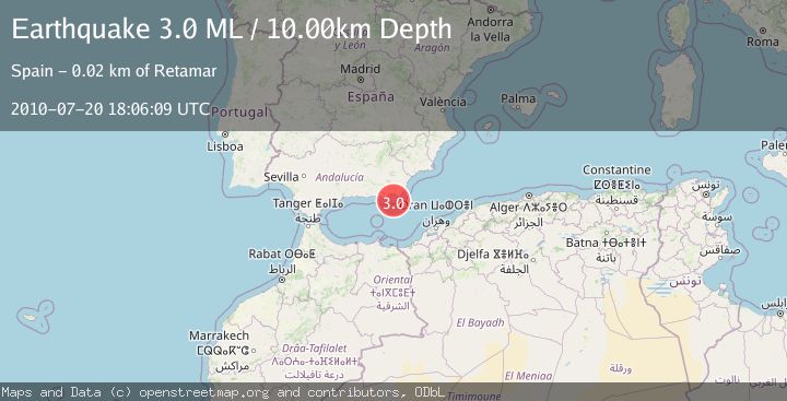 Map of STRAIT OF GIBRALTAR