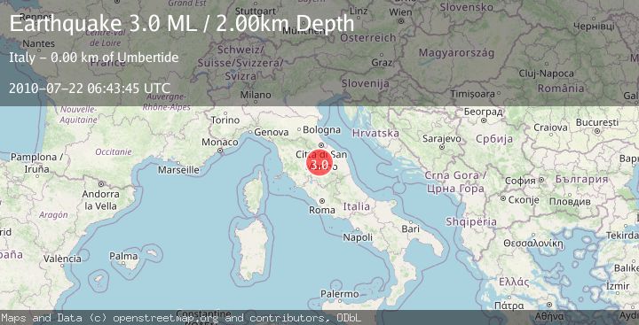 Map of CENTRAL ITALY