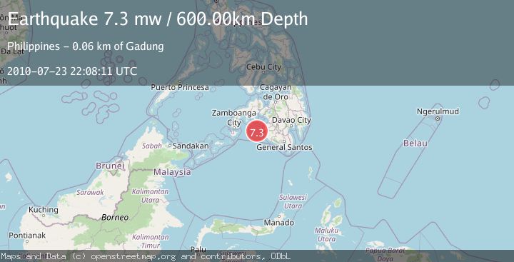 Map of MORO GULF, MINDANAO, PHILIPPINES