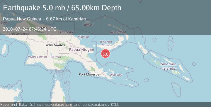 Map of NEW BRITAIN REGION, P.N.G.
