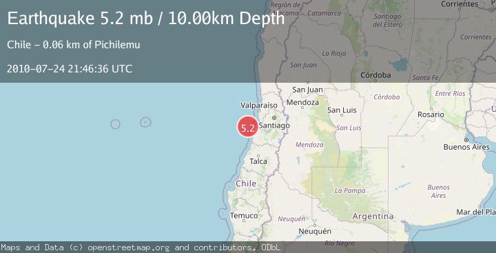Map of OFFSHORE O'HIGGINS, CHILE