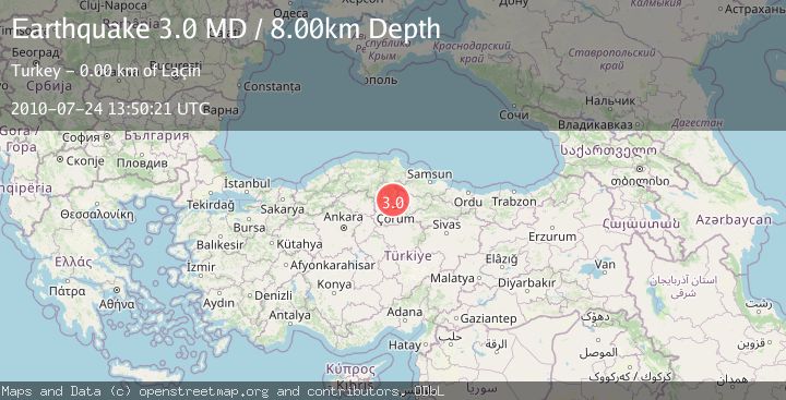 Map of CENTRAL TURKEY