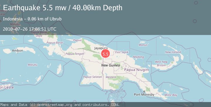 Map of NEW GUINEA, PAPUA NEW GUINEA