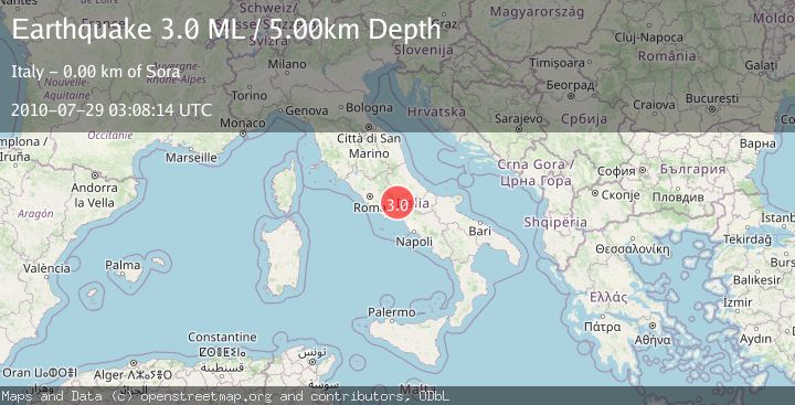 Map of SOUTHERN ITALY
