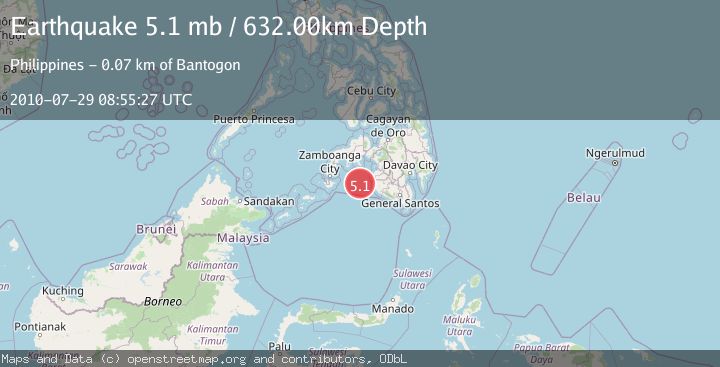 Map of MORO GULF, MINDANAO, PHILIPPINES