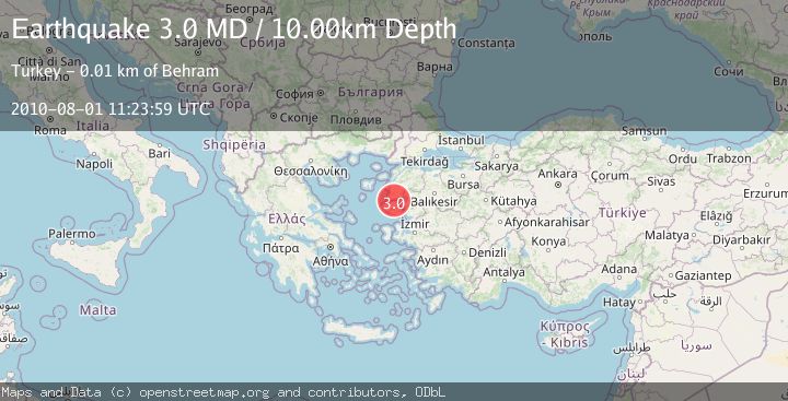 Map of NEAR THE COAST OF WESTERN TURKEY