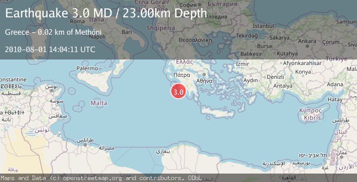 Map of SOUTHERN GREECE