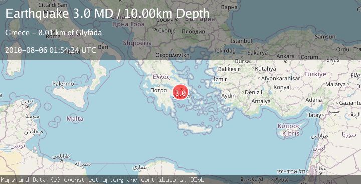 Map of SOUTHERN GREECE