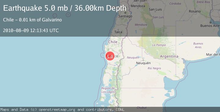 Map of ARAUCANIA, CHILE