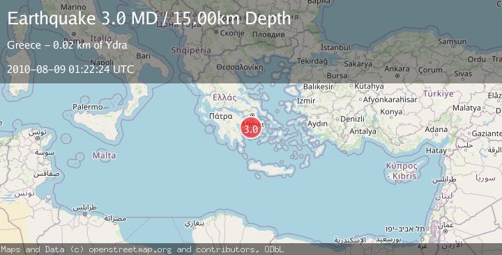 Map of SOUTHERN GREECE