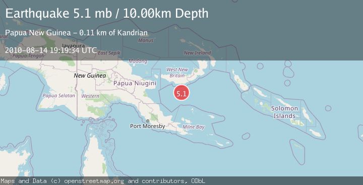 Map of NEW BRITAIN REGION, P.N.G.