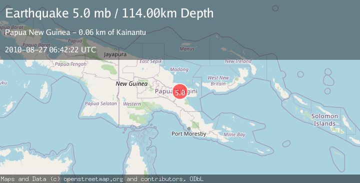 Map of EASTERN NEW GUINEA REG., P.N.G.