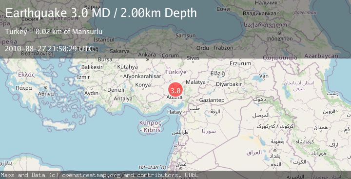 Map of CENTRAL TURKEY