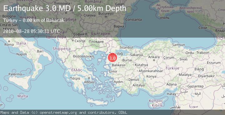 Map of WESTERN TURKEY