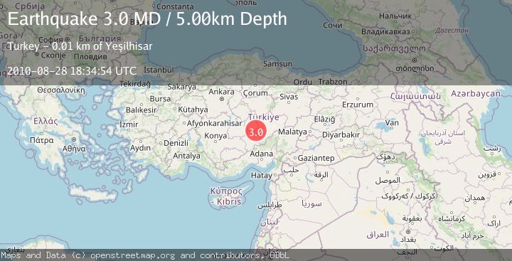 Map of CENTRAL TURKEY