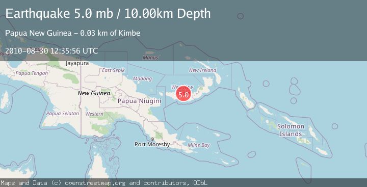 Map of NEW BRITAIN REGION, P.N.G.