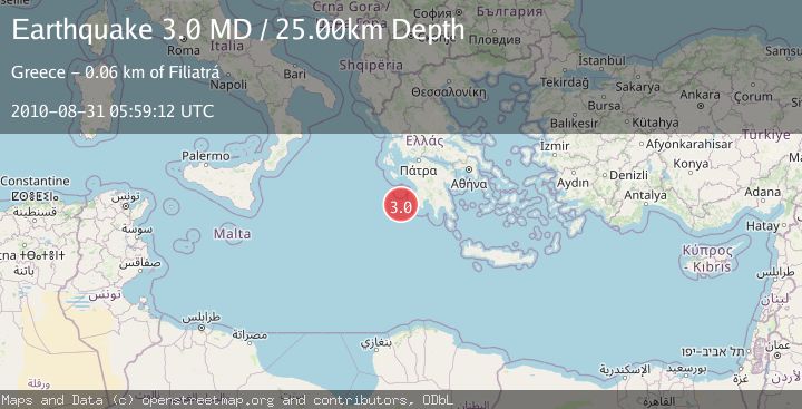 Map of SOUTHERN GREECE