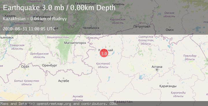 Map of WESTERN KAZAKHSTAN