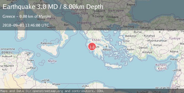 Map of SOUTHERN GREECE