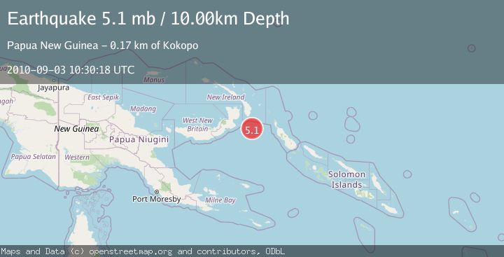 Map of NEW IRELAND REGION, P.N.G.