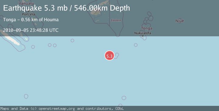 Map of SOUTH OF FIJI ISLANDS