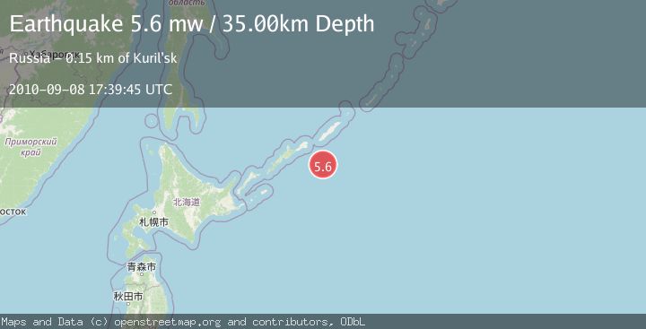 Map of KURIL ISLANDS