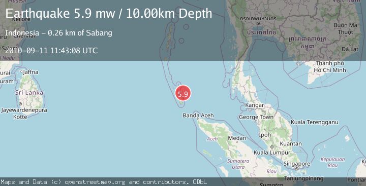 Map of NICOBAR ISLANDS, INDIA REGION