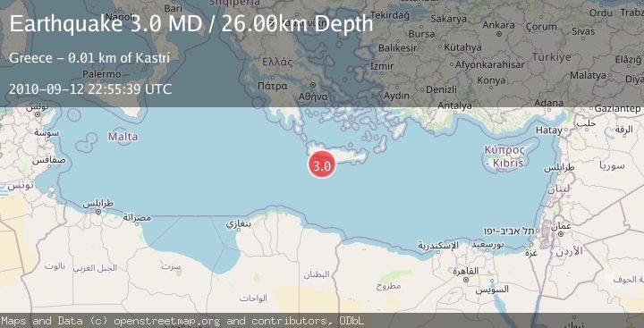 Map of CRETE, GREECE