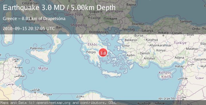 Map of SOUTHERN GREECE