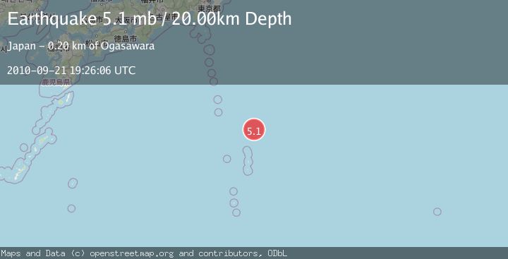 Map of BONIN ISLANDS, JAPAN REGION