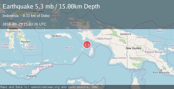 Map of NEAR S COAST OF PAPUA, INDONESIA