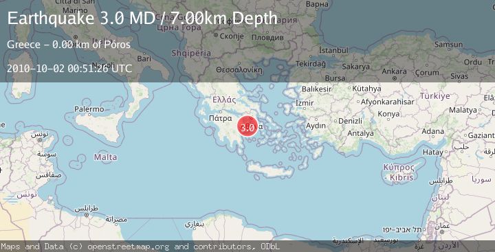 Map of SOUTHERN GREECE