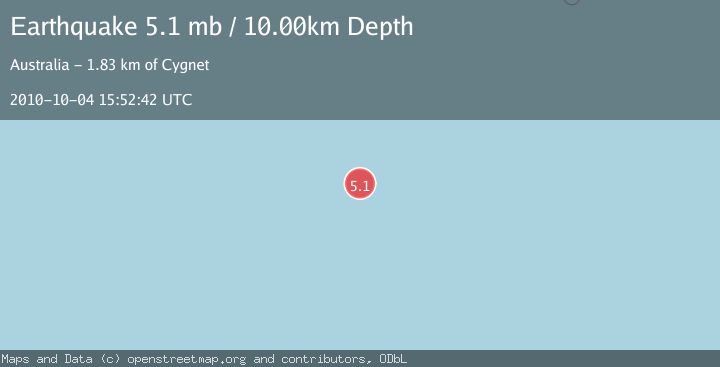 Map of WEST OF MACQUARIE ISLAND