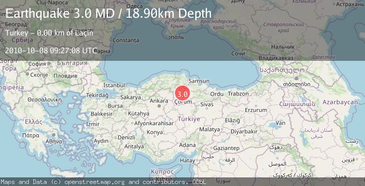Map of CENTRAL TURKEY