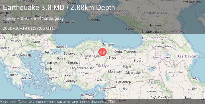 Map of CENTRAL TURKEY