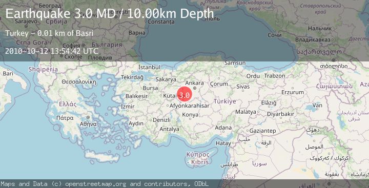 Map of CENTRAL TURKEY