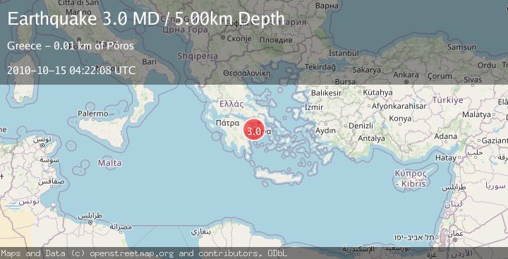 Map of SOUTHERN GREECE