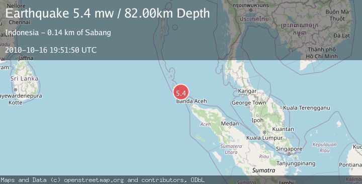 Map of NICOBAR ISLANDS, INDIA REGION