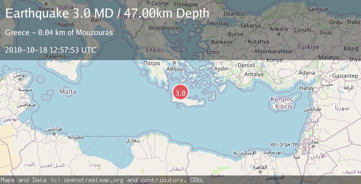 Map of CRETE, GREECE