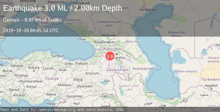 Map of GEORGIA (SAK'ART'VELO)