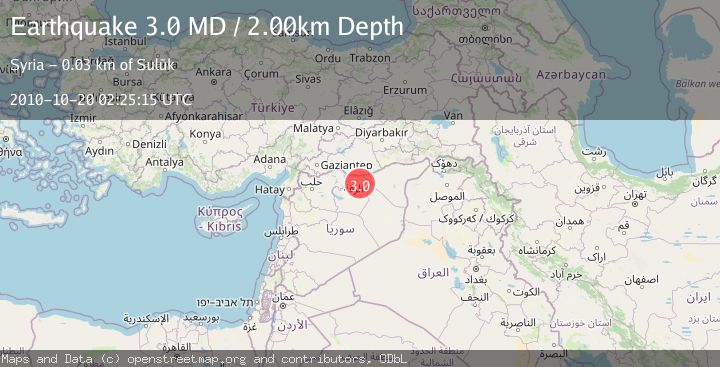 Map of TURKEY-SYRIA BORDER REGION